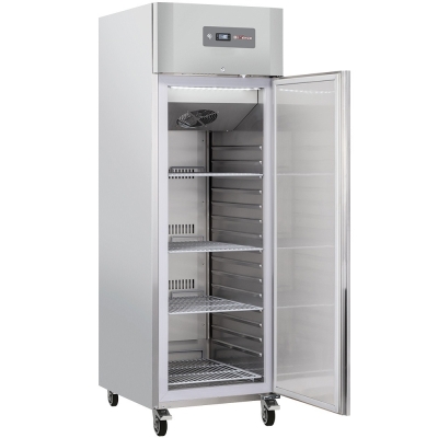 Armoire frigorifique ventilée 600 Lit. 1 porte GN 2/1, sur roues, 2 avec freins WR-GN06-1N